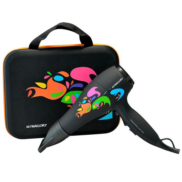 Secador De Cabelo Mallory Colors Preto Ac 2000w
