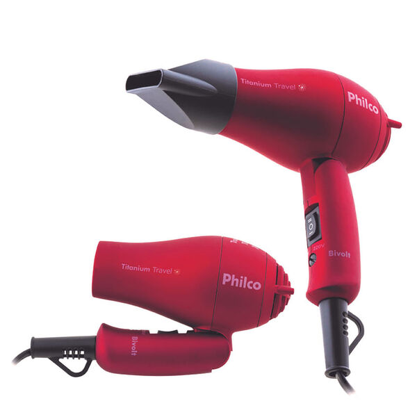 Secador De Cabelo Philco Titanium Travel 750w Bivolt