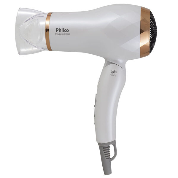 Secador De Cabelos Philco Travel Diamond Psc16 1200w Bivolt