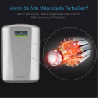 Secador De Mãos Turbosec Dynamic Alto Fluxo Aço Inox