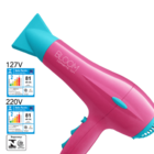 Secador Gama Bloom Ceramic Ion Rosa E Azul – 127 Volts