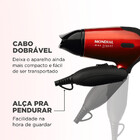 Secador Mondial Sc-10 Max Travel Preto Com Vermelho 1200w Biv