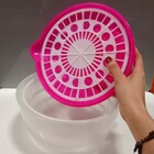 Secador Salada 19x27x24cm Plástico Rosa