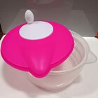 Secador Salada 19x27x24cm Plástico Rosa