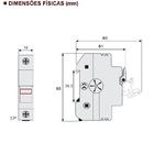Seccionadora 10x38 1000vcc/vdc Solar Unipolar Sem Indicador