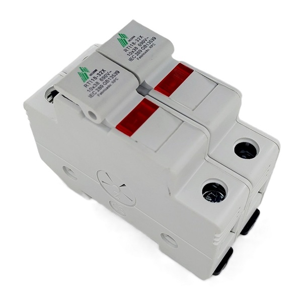 Seccionadora Porta Fusível 10x38mm 690vca Bipolar