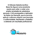 Selante Acrílico Base Dágua Bege Com Aplicador Preto