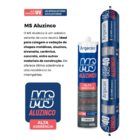 Selante Aluzinco Argacon MS40 Sache Cinza 800g PU Adesivo Alt