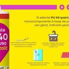 Selante Pu40 Multiuso Preto Bisnaga - Quartzolit