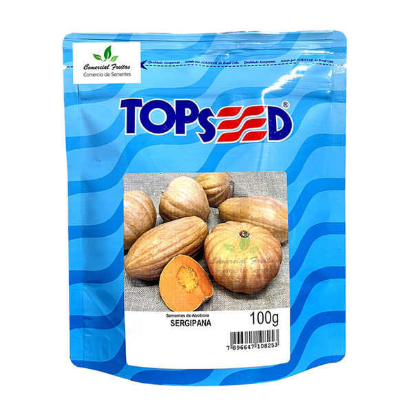 Semente De Abóbora Sergipana Topseed Pcte C/ 100 Gramas