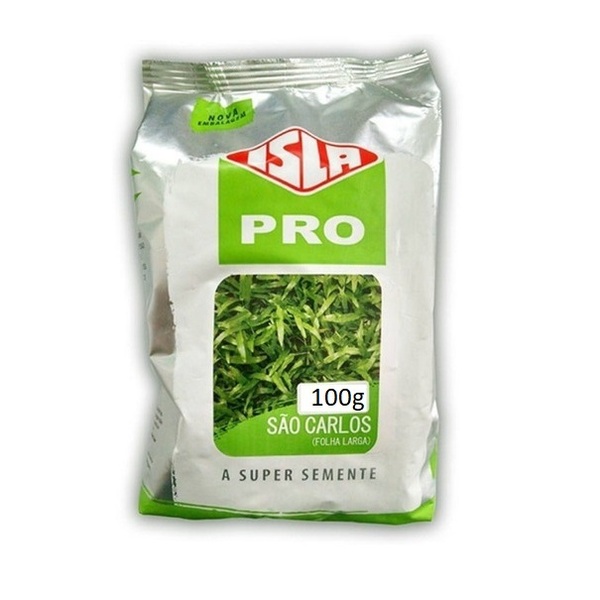 Semente Grama São Carlos Folha Larga (100g) Isla