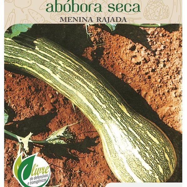 Sementes Abóbora Menina Rajada (seca) Topseed