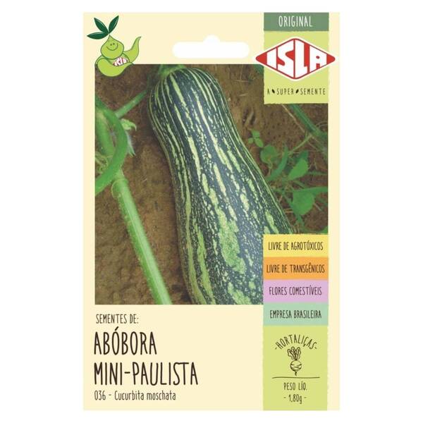 Sementes Abobora Mini-paulista Isla