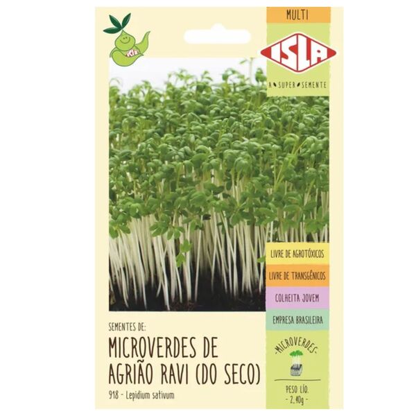 Sementes Brotos Microverdes De Agrião Do Seco Isla