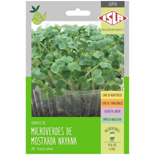 Sementes Brotos Microverdes De Mostarda Nayana Super Isla