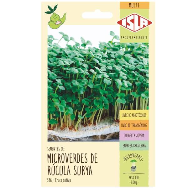 Sementes Brotos Microverdes De Rúcula Surya Isla