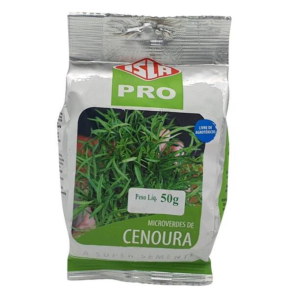 Sementes Cenoura Para Brotos Microverdes (50g) Isla