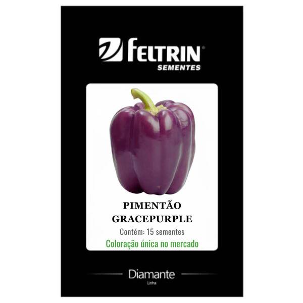 Sementes De  Pimentão Gracepurple (15 Sementes) Feltrin