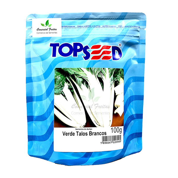Sementes De Acelga Verde De Talos Brancos Pcte C/ 100 Gramas