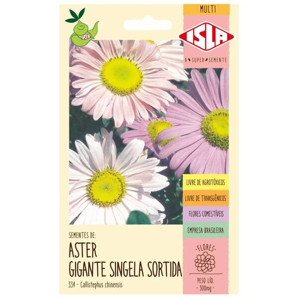 Sementes De Aster Da China Gigante Singela (sortida) Isla