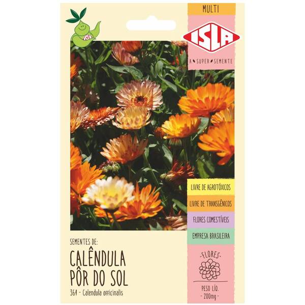 Sementes De Calêndula Pôr Do Sol Isla