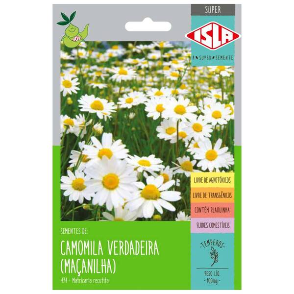 Sementes De Camomila Verdadeira/maçanilha Super Isla