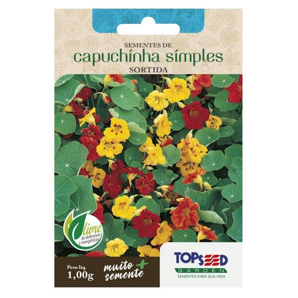 Sementes De Capuchinha Simples (sortida) Topseed