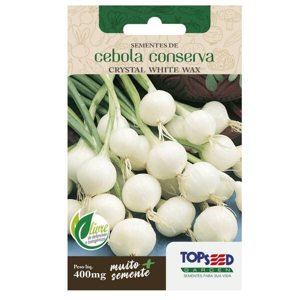Sementes De Cebola Conserva Crystal White Max Topseed