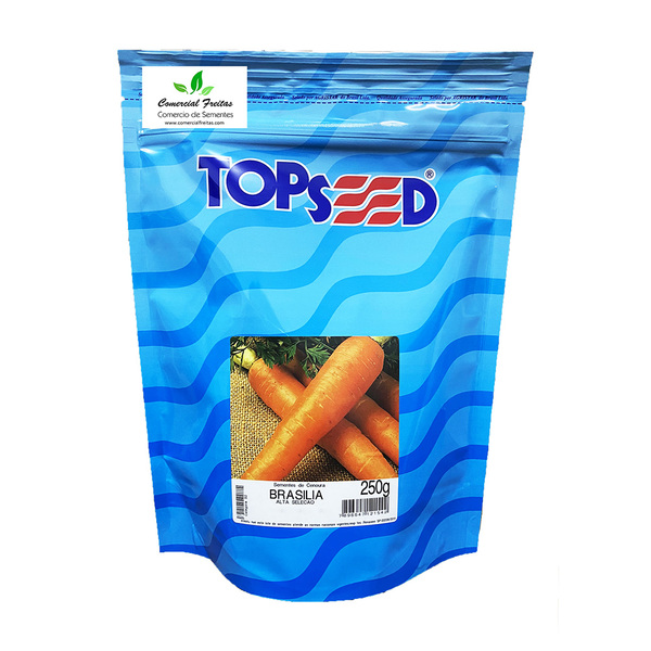 Sementes De Cenoura Brasília Alta Seleção (verão) Pcte C/ 250