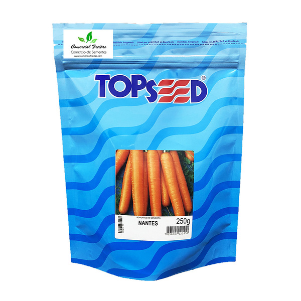 Sementes De Cenoura Nantes (inverno) Pcte C/ 250 Gramas