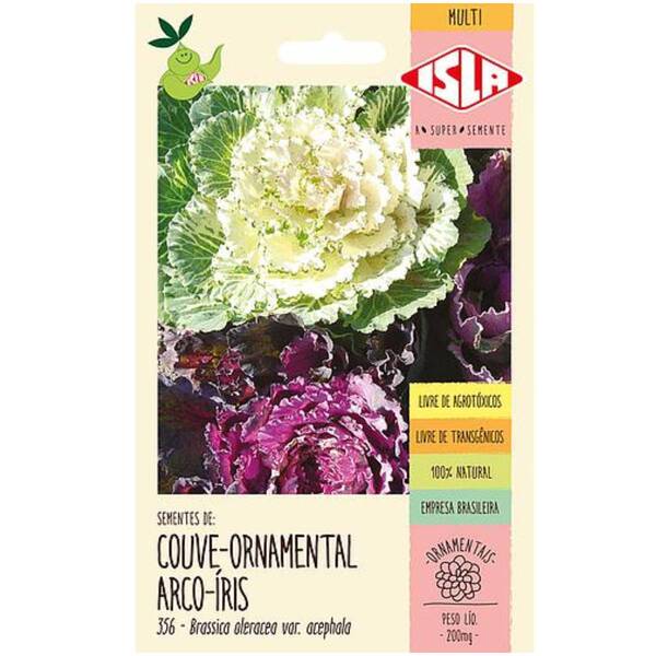 Sementes De Couve Ornamental Arco-íris (sortida) Isla