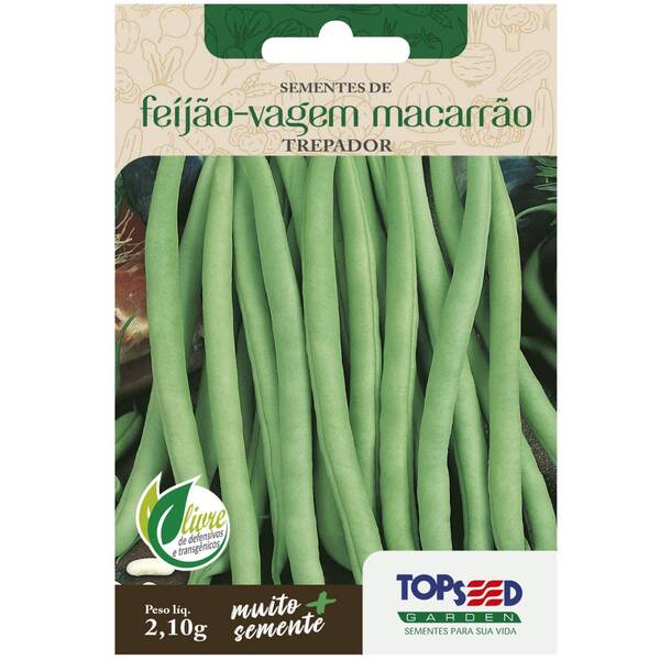 Sementes De Feijão Vagem Macarrão (trepador) Topseed