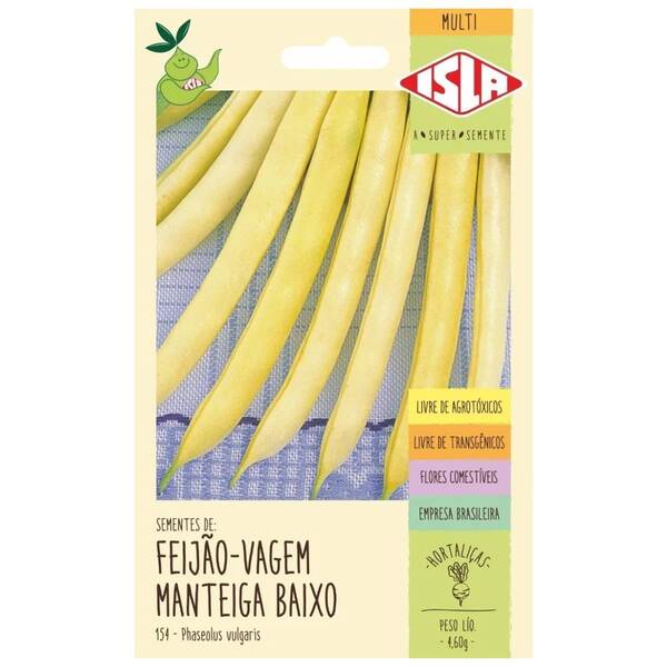 Sementes De Feijão-vagem Manteiga Baixo Isla