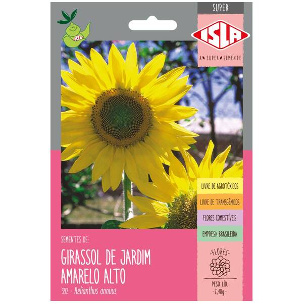 Sementes De Girassol De Jardim Alto (amarelo) Isla
