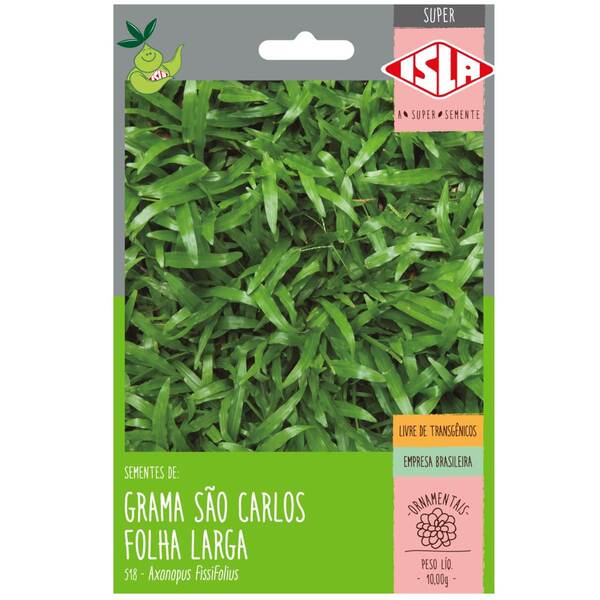 Sementes De Grama São Carlos (folha Larga) Isla