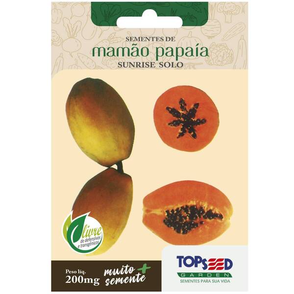 Sementes De Mamão Papaia Sunrise Solo Topseed