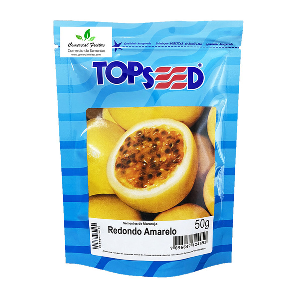 Sementes De Maracujá Redondo Amarelo Pcte C/ 50 Gramas
