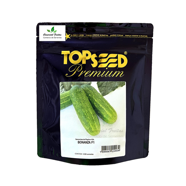 Sementes De Pepino Caipira Híbrido Bonanza F1 Pcte C/ 3.000 S