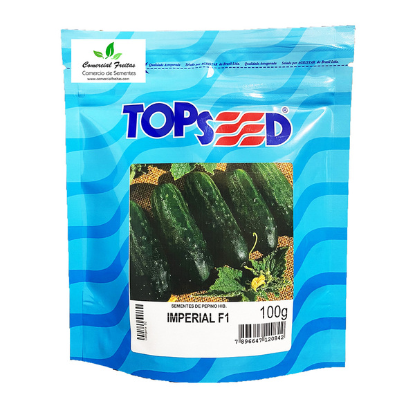 Sementes De Pepino Híbrido Imperial Pcte C/ 100 Gramas