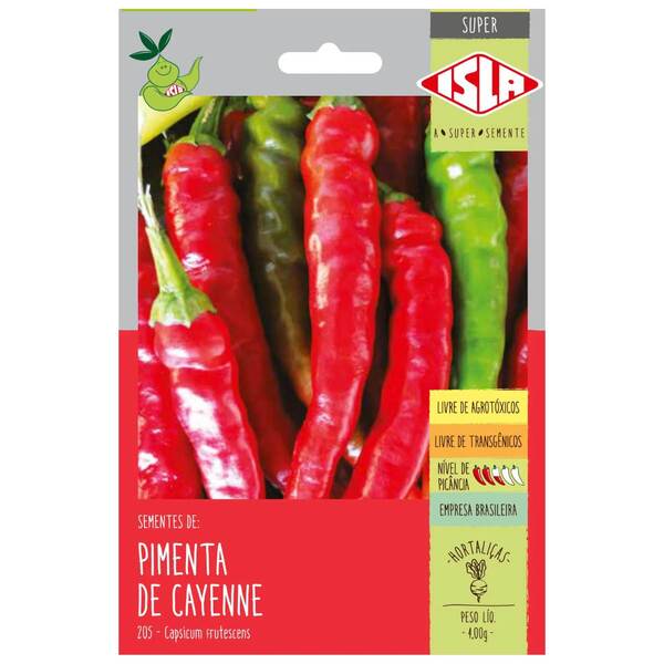 Sementes De Pimenta Cayenne (dedo De Moça) Super Isla