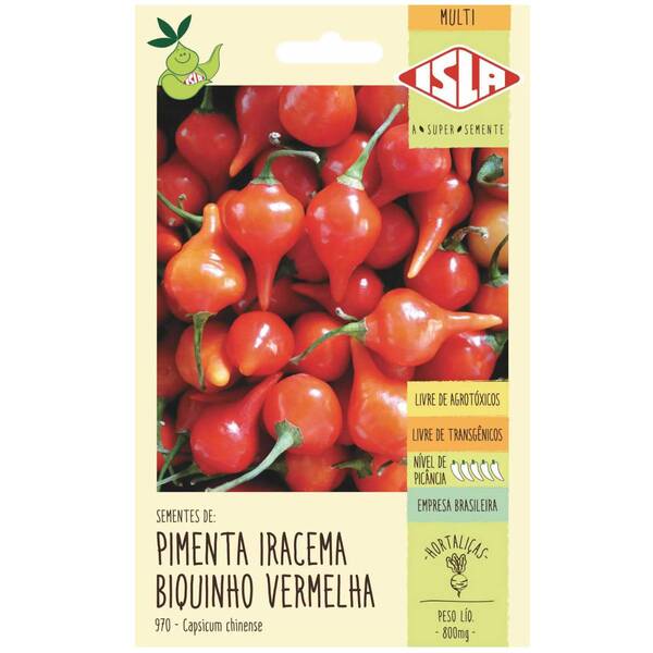 Sementes De Pimenta Iracema (biquinho Vermelha) Isla
