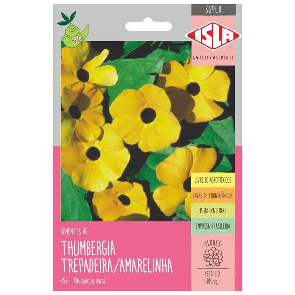 Sementes De Thumbergia (trepadeira Amarelinha) Super Isla