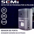 Sensor De Presença Anunciador Sonoro Ajustável Campainha - Ci