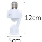 Sensor De Presença Fotocélula Com Ajuste Soquete E27 Margirius