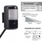 Sensor De Presença Interno Para Lâmpadas Com Fotocélula Margi