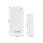 Sensor de Presença Porta e Janela Branco Retangular AGL