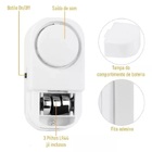 Sensor Magnético Alarme Sem Fio Para Porta E Janelas