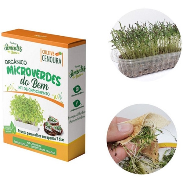Sente Para Microverdes Do Bem Cenoura 295168891