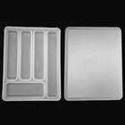 Separador Porta Talheres Com Tampa Organizador De Gaveta Mult