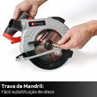 Serra Circular a Bateria Einhell 18V 190mm Brushless TP-CS 18/1900 para Madeira